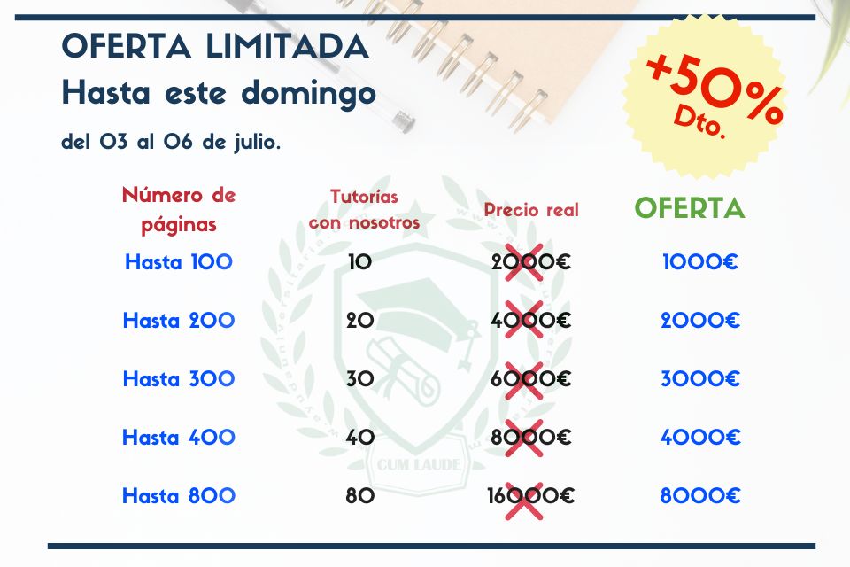 Oferta Soluciona tu Tesis Presupuesto (6) ayuda tesis