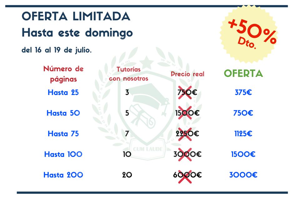 Oferta Soluciona tu TFG Presupuesto (31) trabajo fin de grado tfg