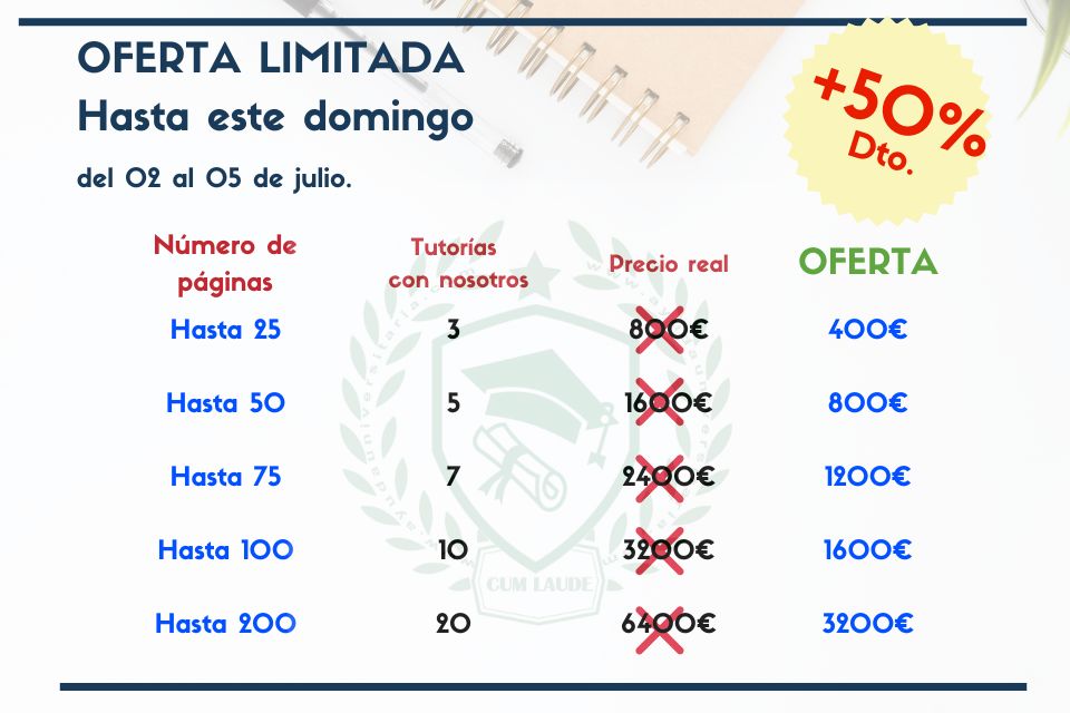 Oferta Soluciona tu TFM Presupuesto (28) trabajo fin de máster tfm